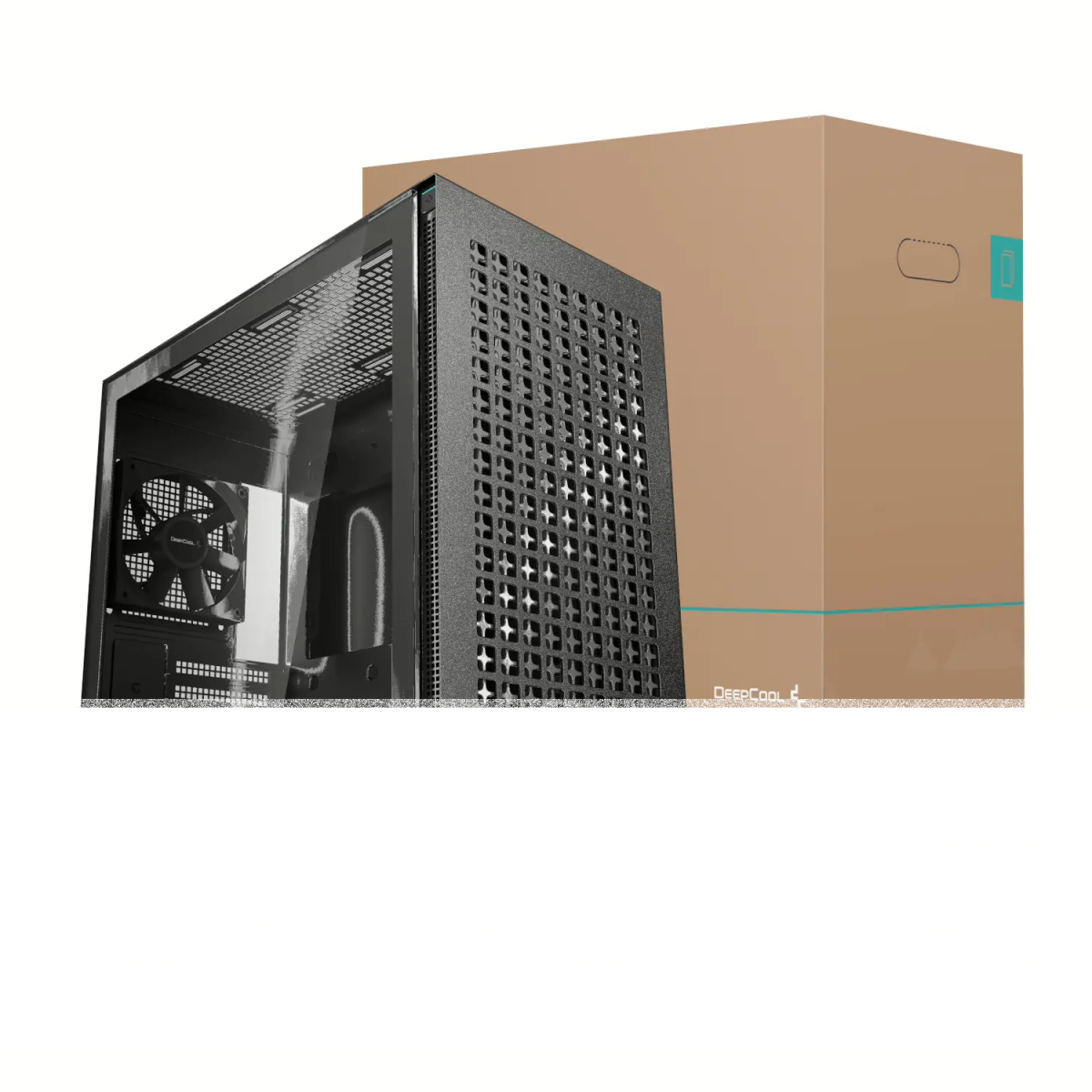 DeepCool CH370 Micro-ATX Gaming Chassis - Black