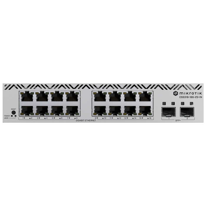 MikroTik SWoS Cloud Smart Switch 16 Port Gigabit 2 SFP+