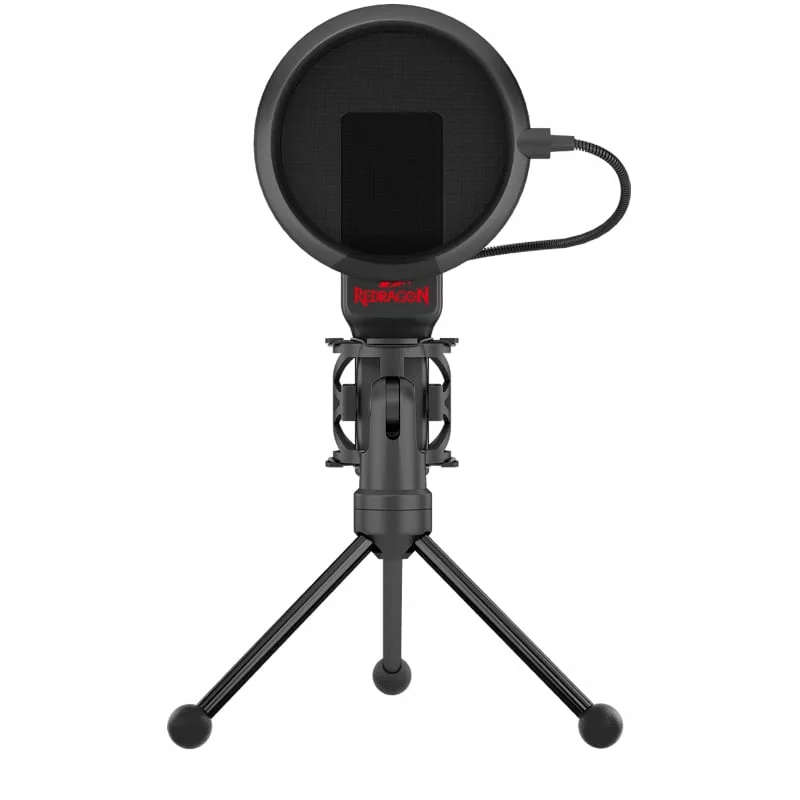 Redragon 3.5mm Aux Gaming Mic and Tripod - Black