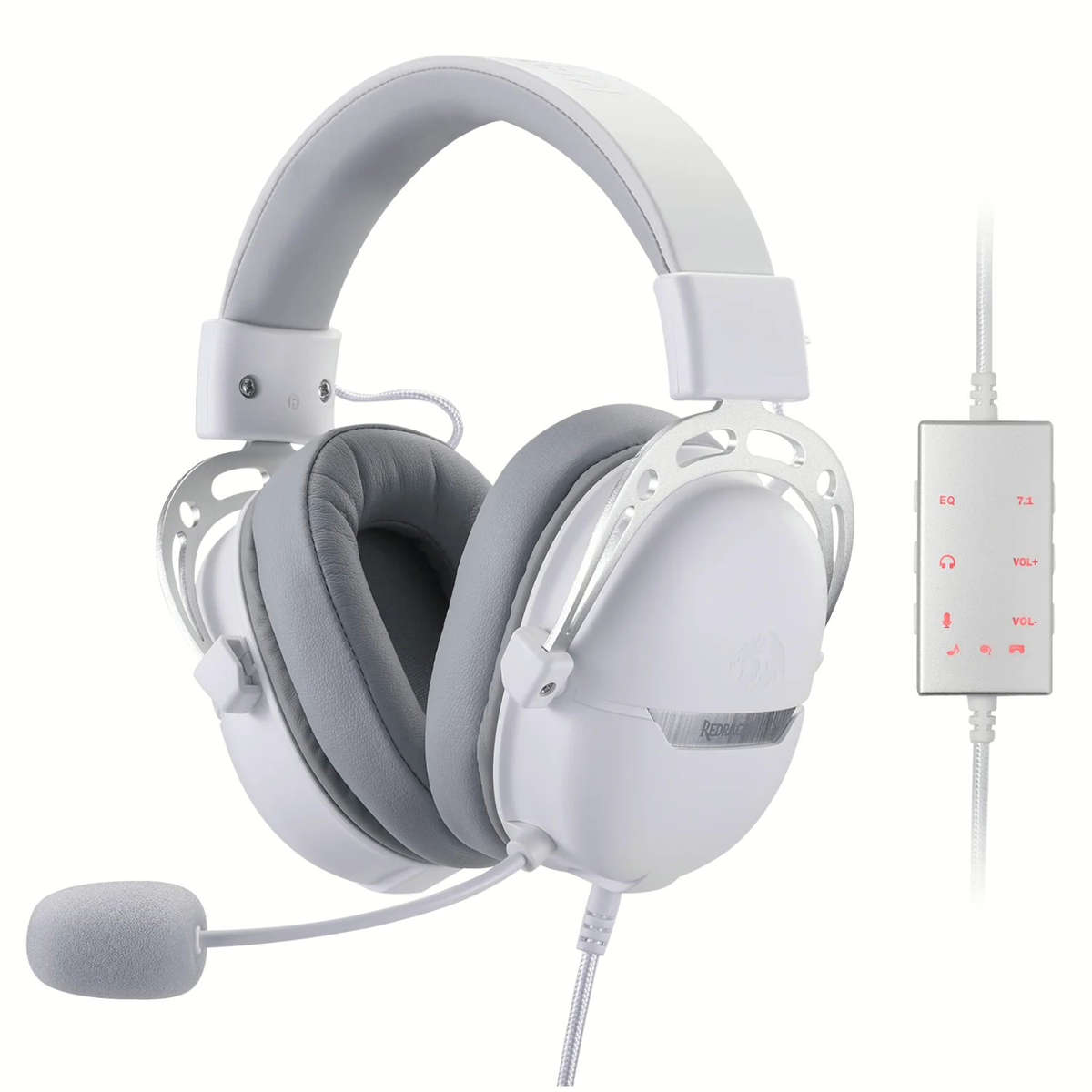REDRAGON Over-Ear AURORA Gaming Headset - White