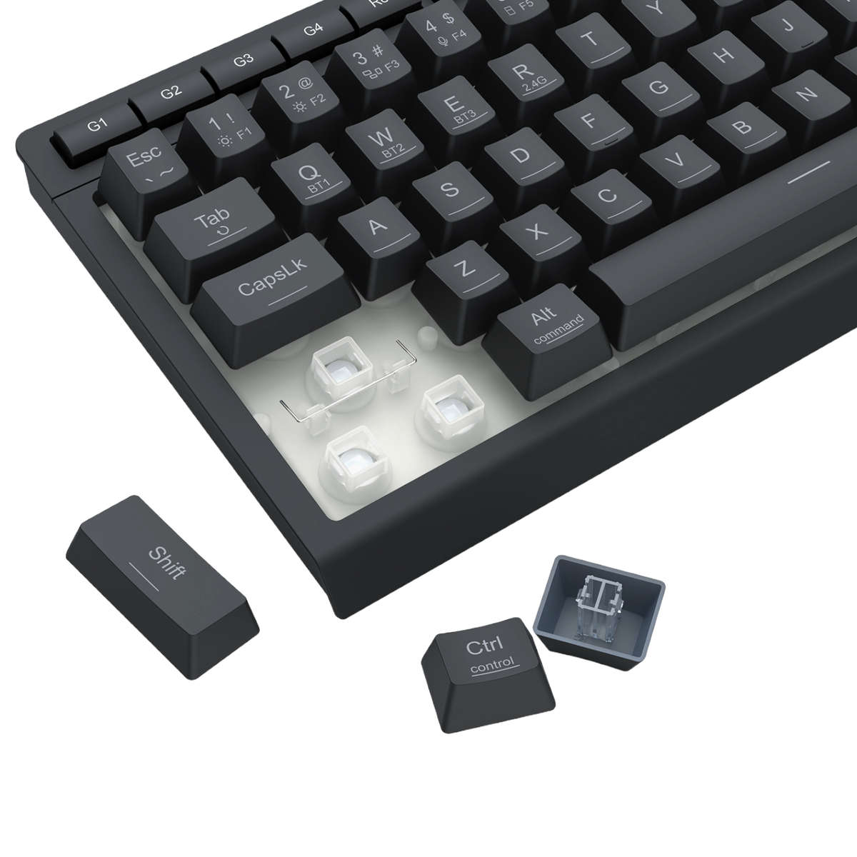 Redragon SHIVA K522 PRO RGB Wireless Gaming Keyboard- Black