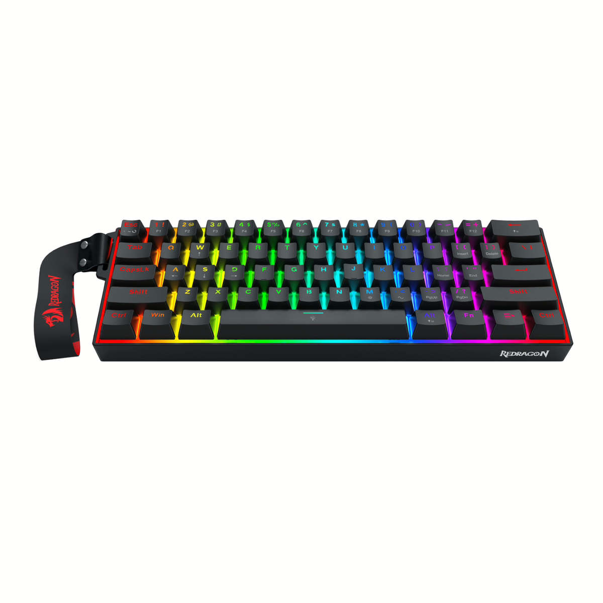 Redragon FIZZ Magnetic Plus 60% RGB Gaming Keyboard - Black