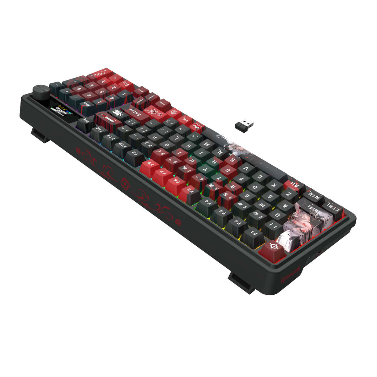 Redragon K719AK ARTEMIS PRO RGB Wireless LCD Mechanical Gaming Keyboard (Anime Edition)