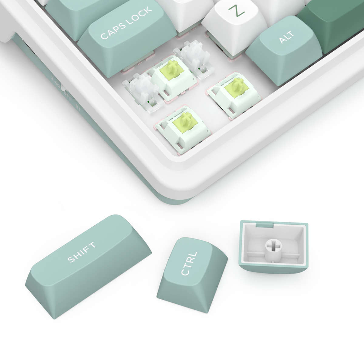 Redragon K719WGB GALATIN RGB PRO Full sized Wireless Gaming Keyboard - White