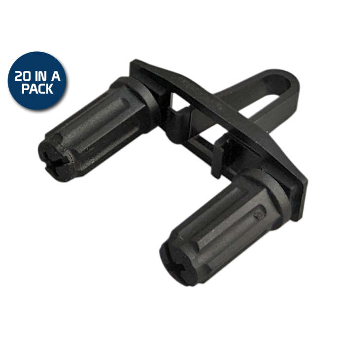 Rackstuds Duo 2.2mm/3.2mm 20 Pack Black
