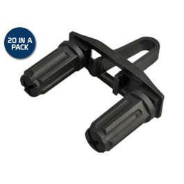 Rackstuds Duo 2.2mm/3.2mm 20 Pack Black