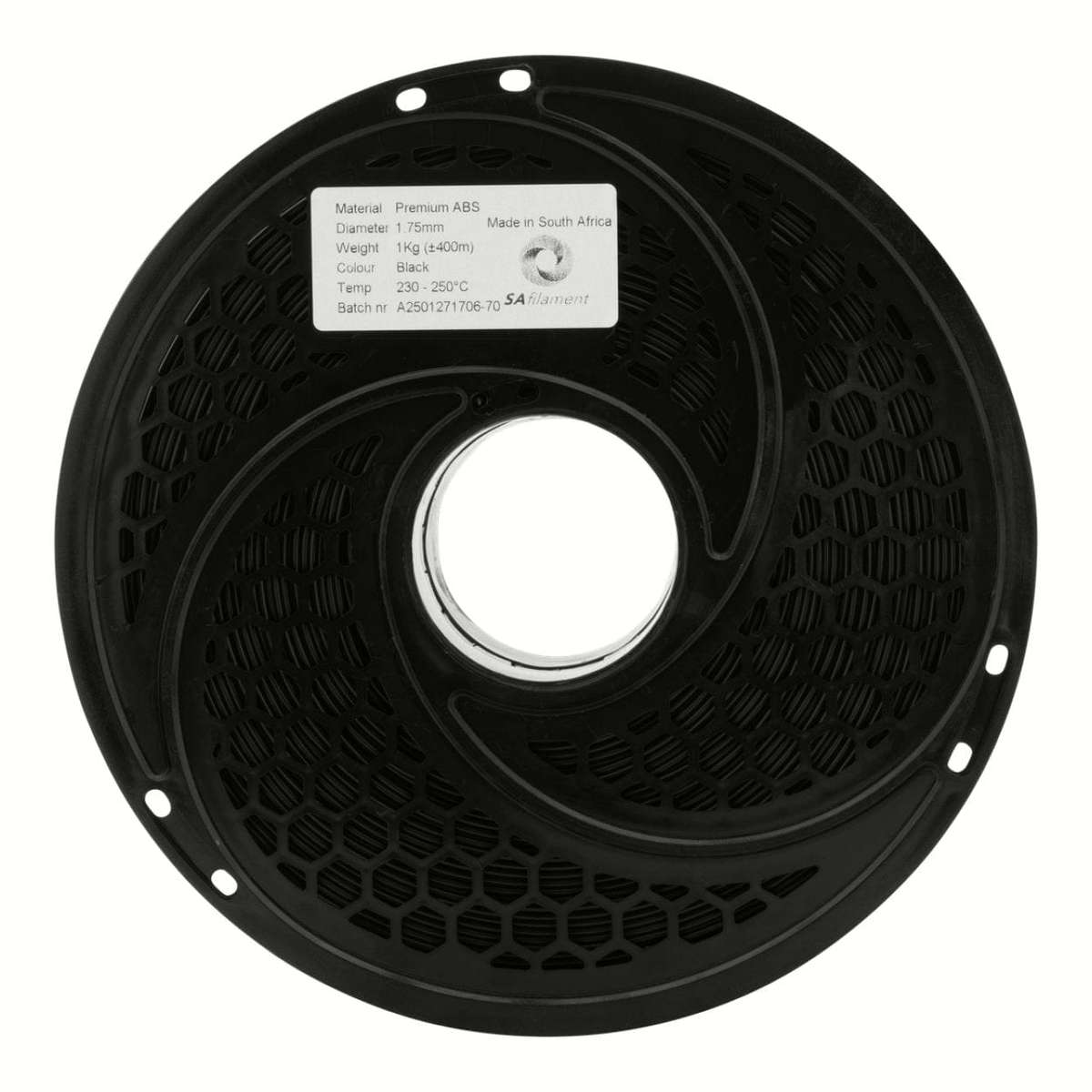 SA Filament ABS Premium Filament 1Kg - Black
