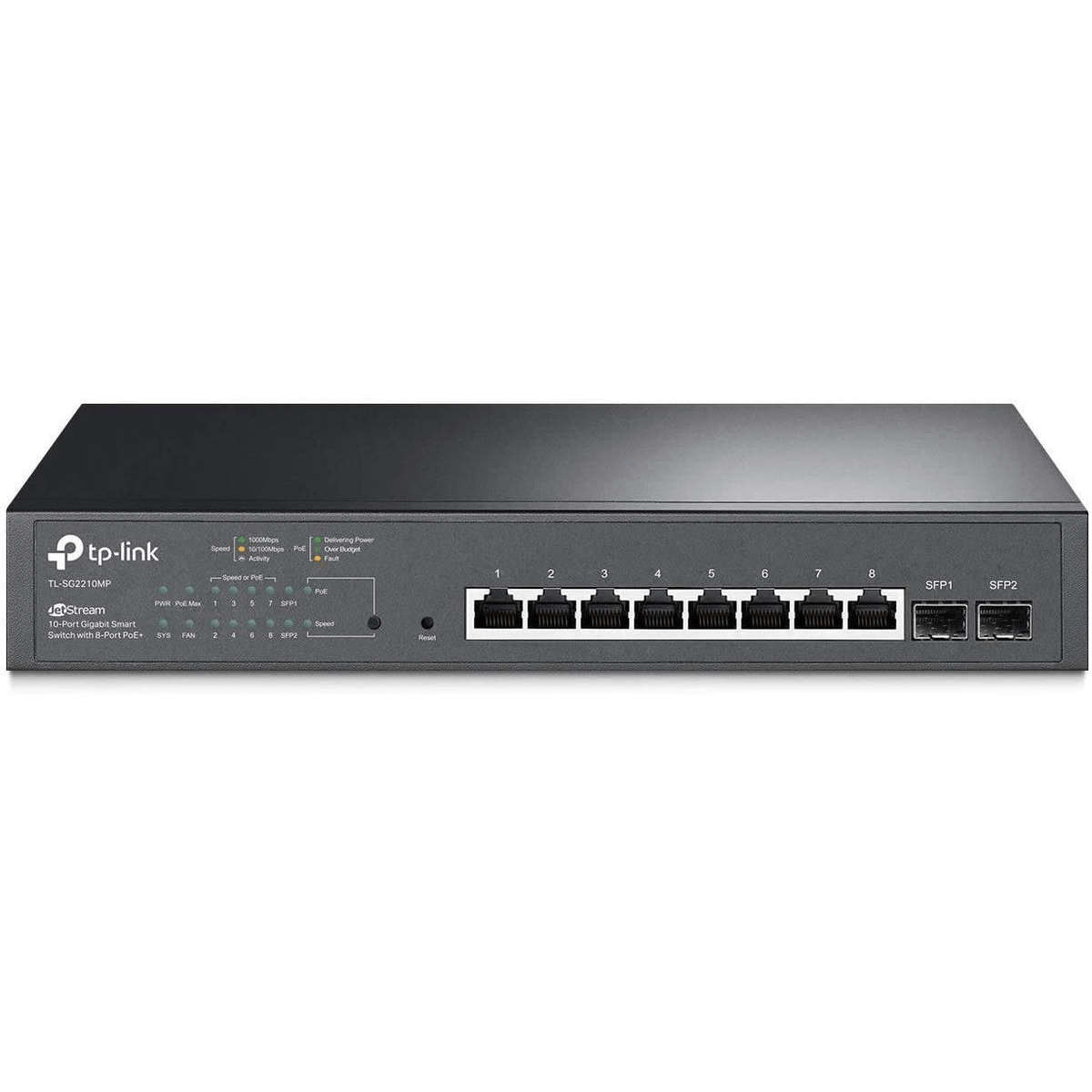 TP-Link SG2210MP JetStream 10-port Gigabit Smart Switch with 8-port PoE+