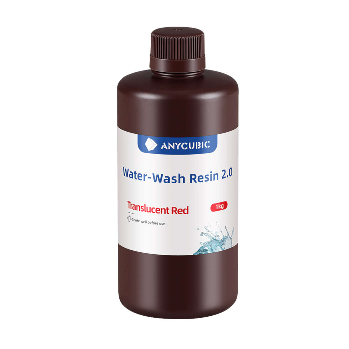 Anycubic Water Wash Resin 2.0  Translucent Red
