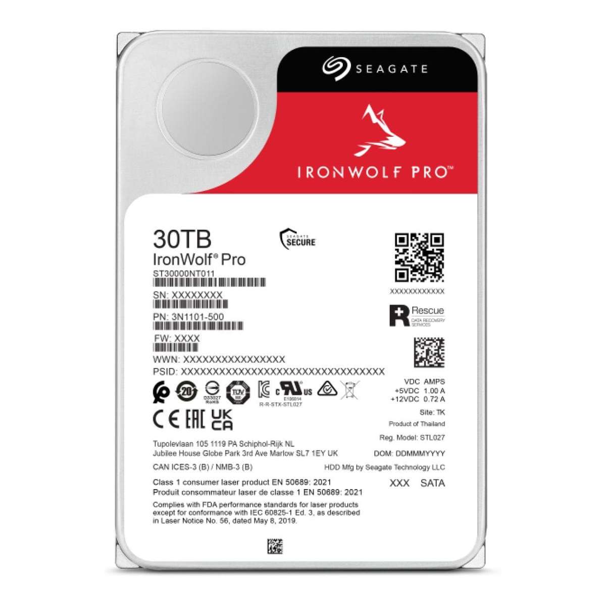 Seagate Ironwolf Pro 3.5-inch 30TB SATA Internal HDD