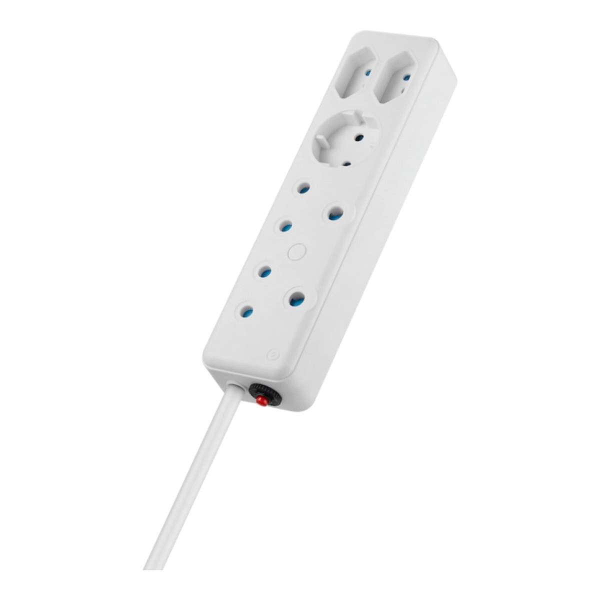 Switched 5-Way Multiplug White