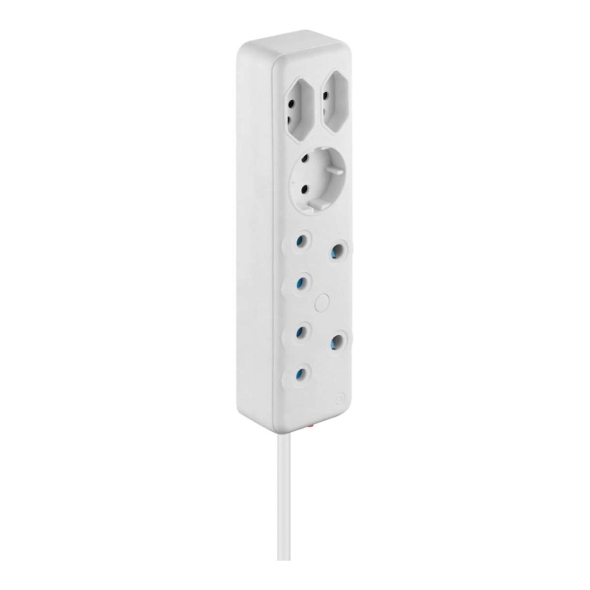 Switched 5-Way Multiplug White