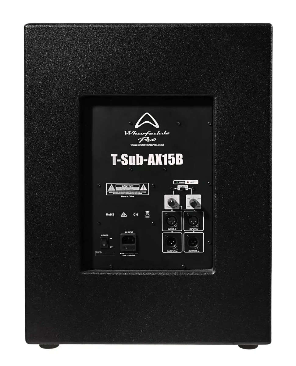 Wharfedale Wharfedale PRO - T-Sub-AX15B, 15" Active Subwoofer, 700w Continuous