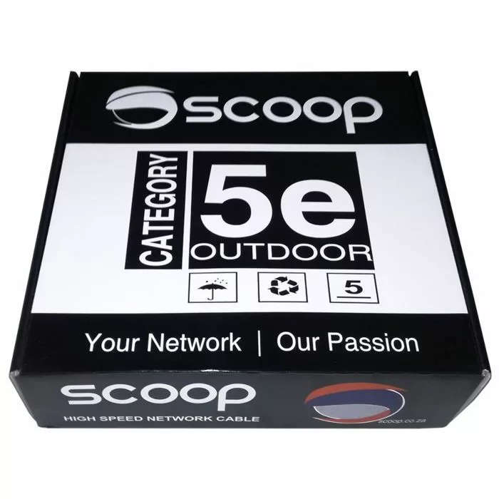 Scoop CAT5e FTP CCA Outdoor Box Cable 100m