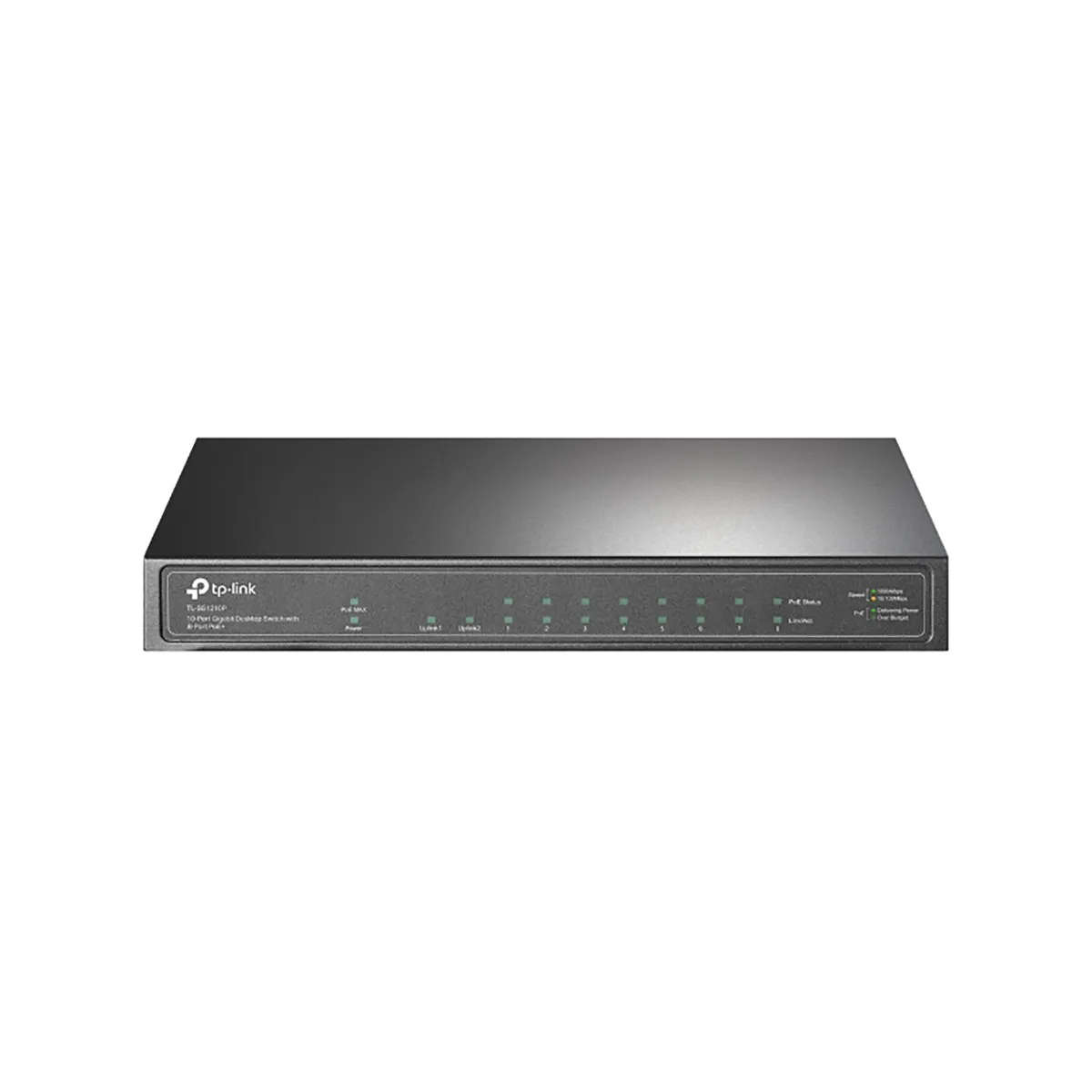 TP-Link TL-SG1210P 10-port Gigabit Desktop Switch with 8-port PoE+