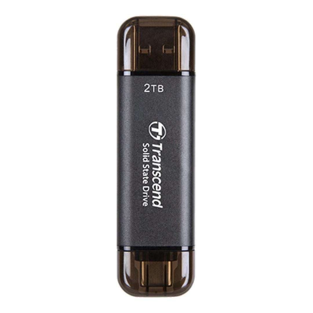 Transcend ESD310C 128GB Flash Drive Portable SSD Black