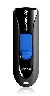 Transcend JetFlash 790 128GB Black USB 3.2 Gen 1 Type-A and Blue USB Flash Drive