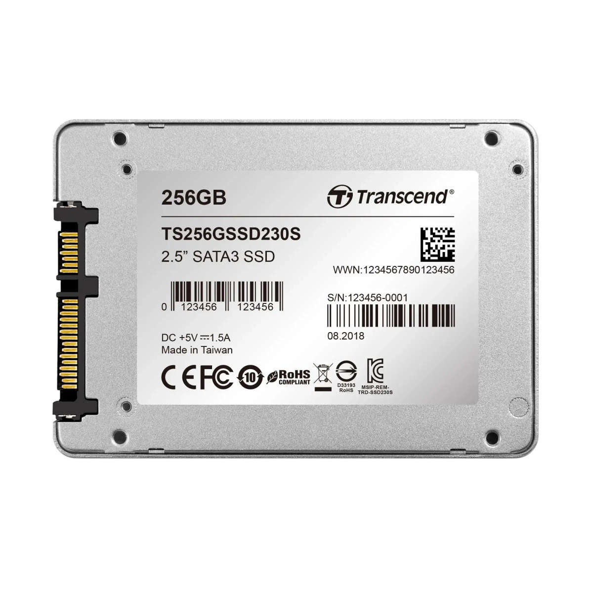 Transcend 230S 2.5-inch 256GB Serial ATA III 3D NAND Internal SSD