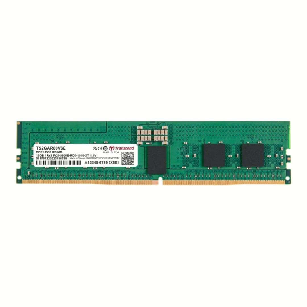 Transcend 16GB 5600MHz DDR5 Registered ECC DIMM Memory Module