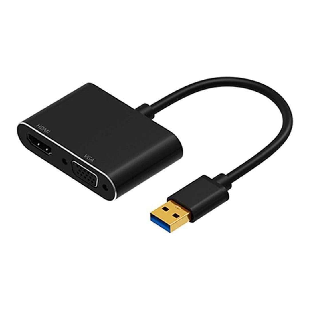 USB3.0 2-in-1 to Type-A Video Adapter