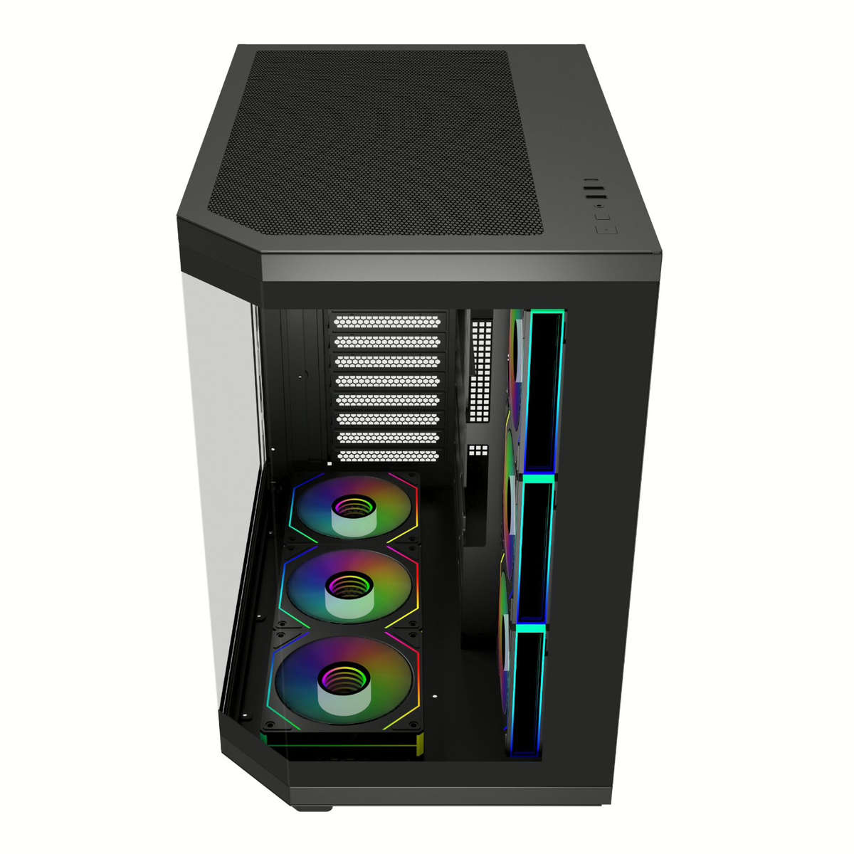 FSP U580 ARGB ATX Ultra Tower Gaming Chassis - Black