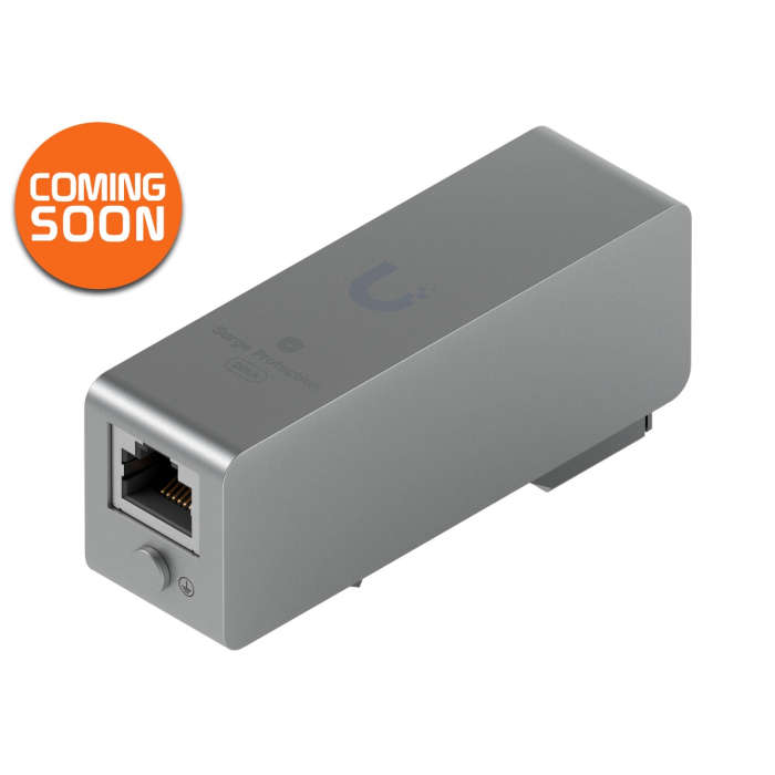 Ubiquiti UniFi 10Gbps PoE++ Single Port Din Rail Surge Protector