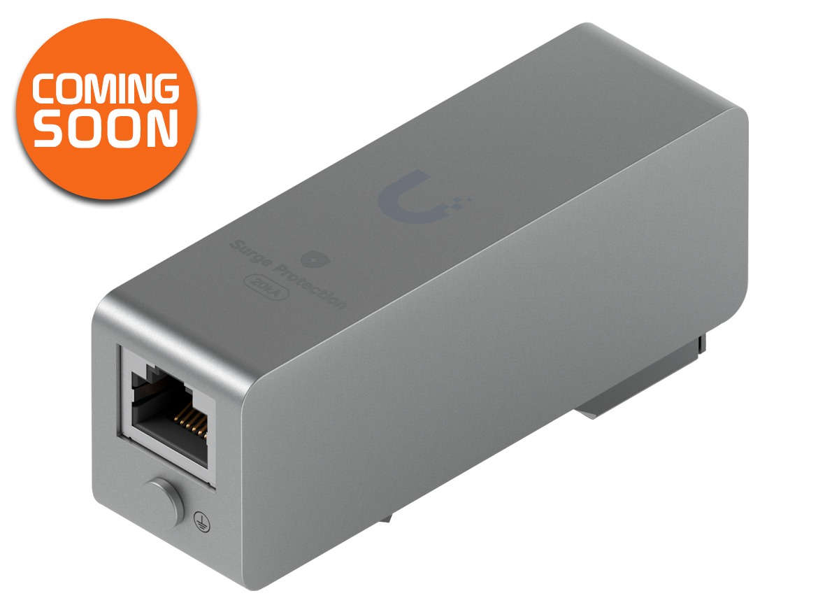 Ubiquiti UniFi 10Gbps PoE++ Single Port Din Rail Surge Protector