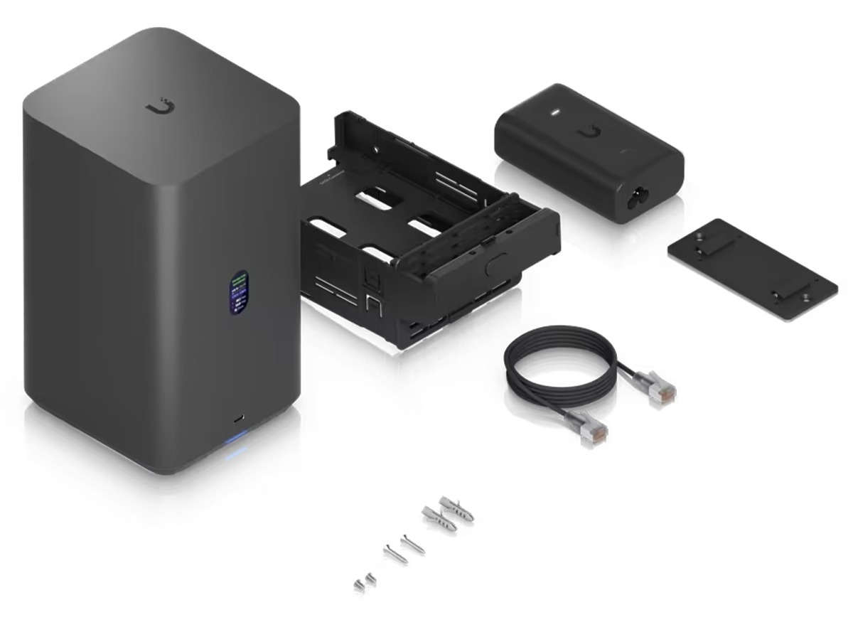 Ubiquiti UniFi Black UNAS 2.5Gbps Ethernet 2x 3.5" HDD bays