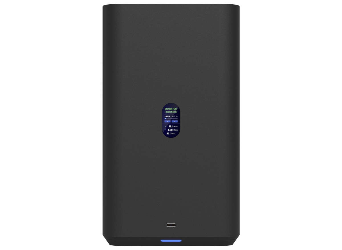Ubiquiti UniFi Black UNAS 2.5Gbps Ethernet 2x 3.5" HDD bays