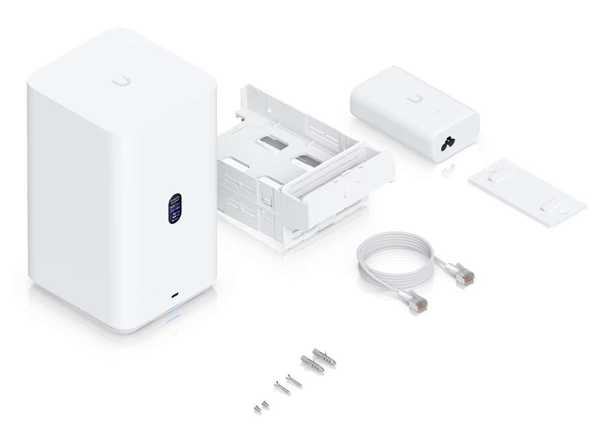 Ubiquiti UniFi White UNAS 2.5Gbps Ethernet 2x 3.5" HDD bays