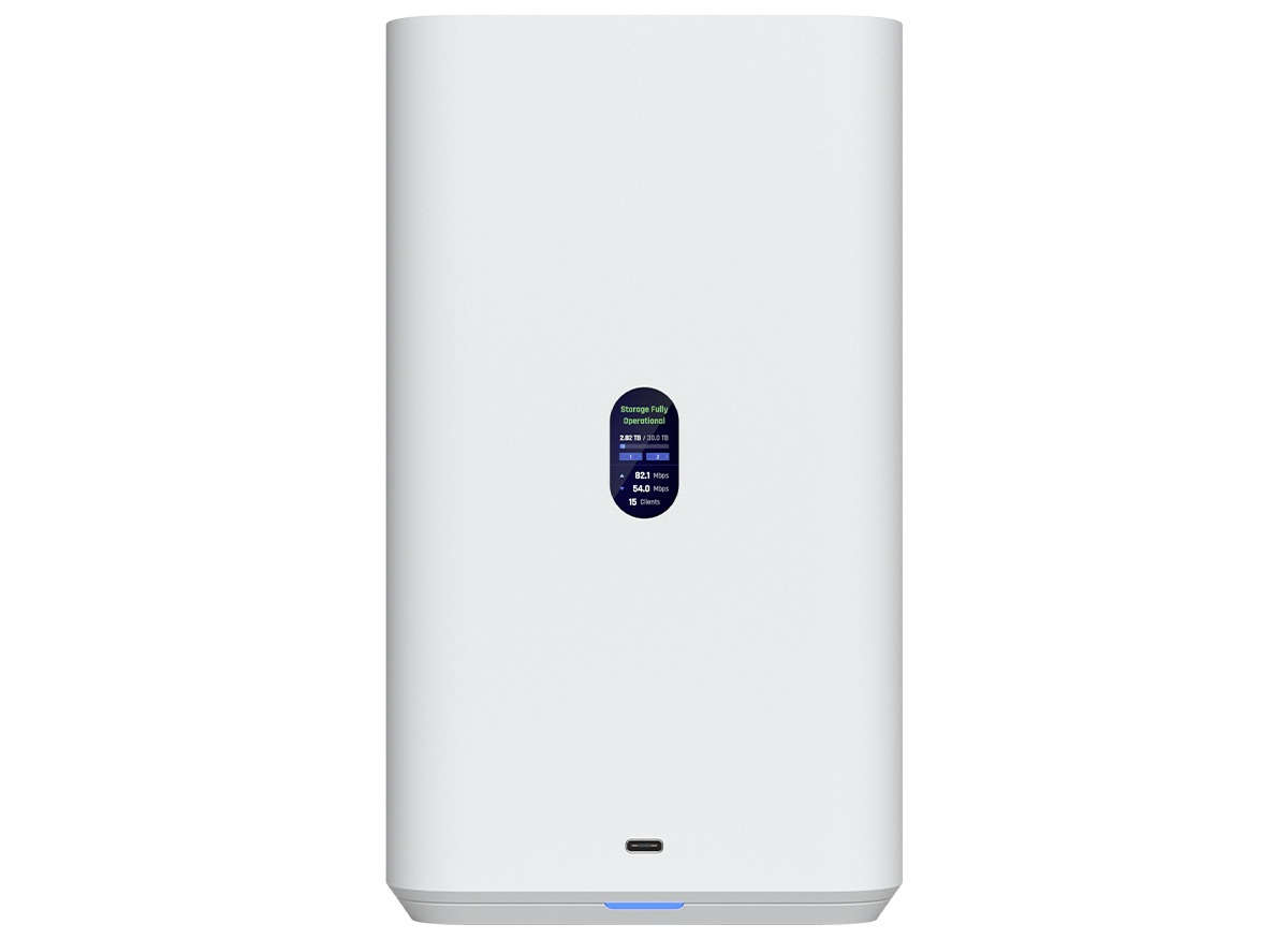 Ubiquiti UniFi White UNAS 2.5Gbps Ethernet 2x 3.5" HDD bays