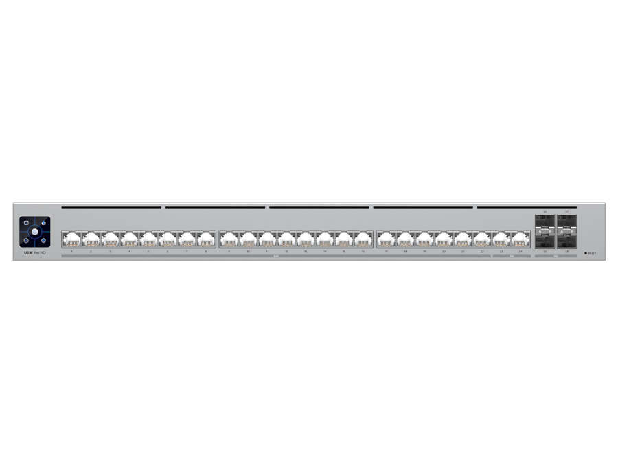 Ubiquiti UniFi 24 Port 2x 10Gbps 22x 2.5Gbps 4SFP+ Pro HD Switch