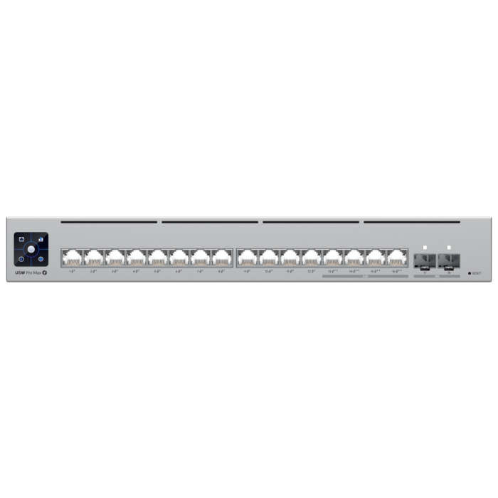 Ubiquiti UniFi Pro Max Switch 16 with 12 PoE 4x 2.5Gbps PoE++ 180W