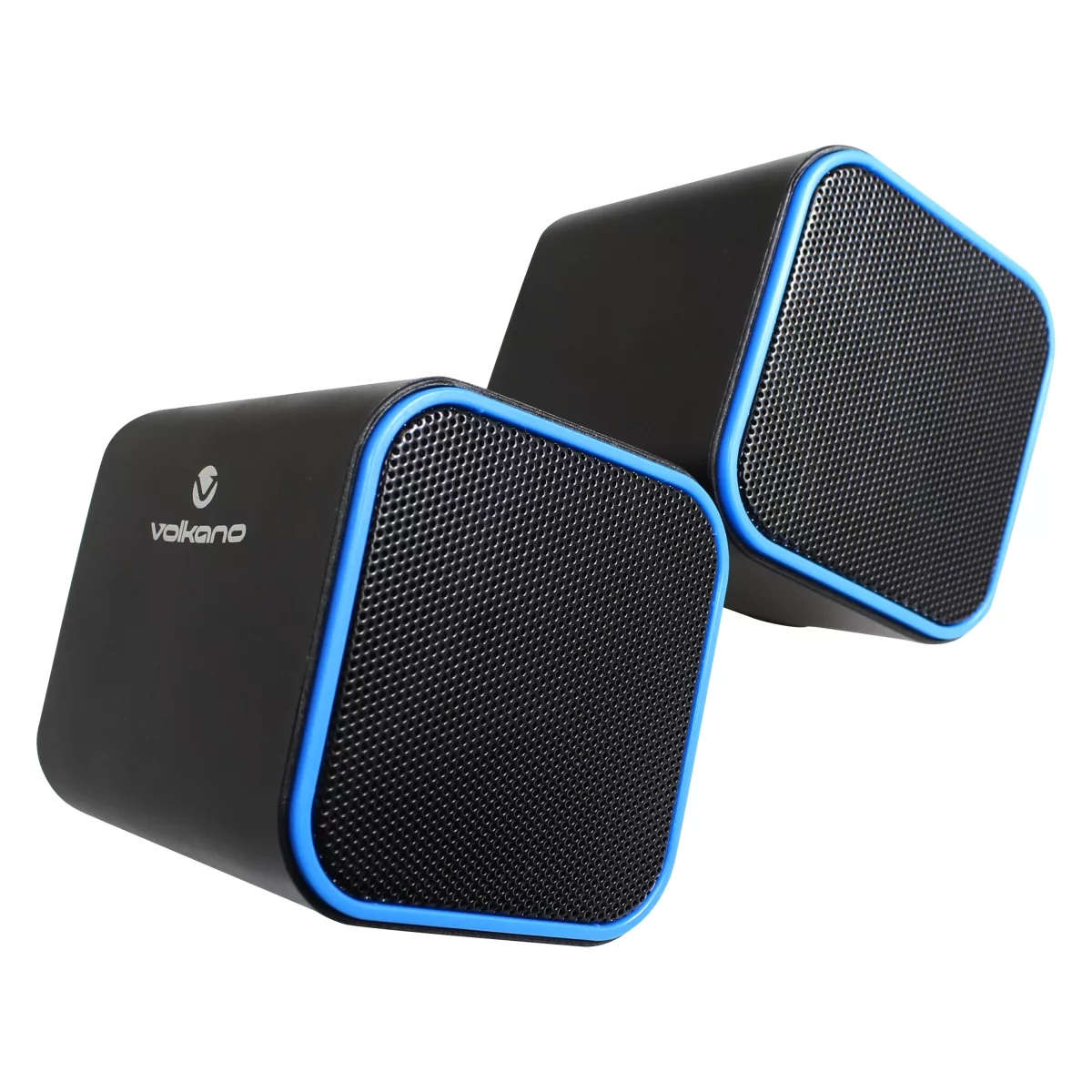 Volkano Diamond Series USB Powered Speakers Black and Blue