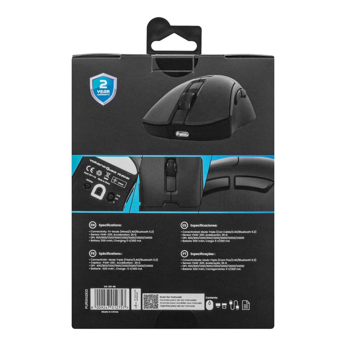 Volkano Arc Ultra-Lightweight Wireless Gaming Mouse