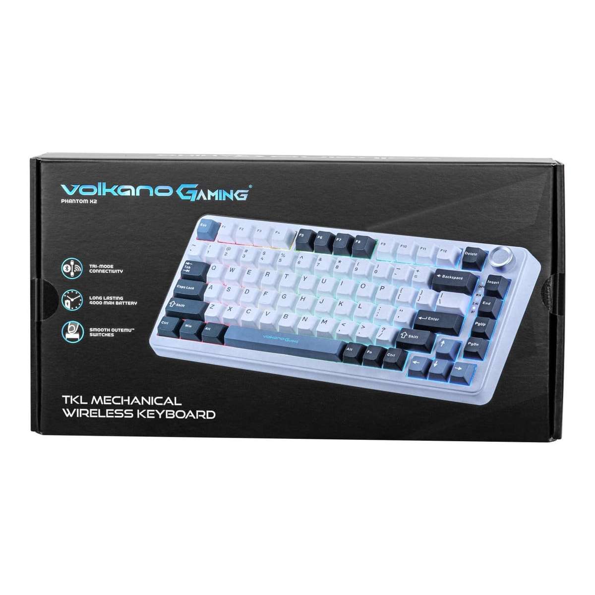 Volkano Phantom X2 TKL Tri-Mode Wireless Gaming Keyboard
