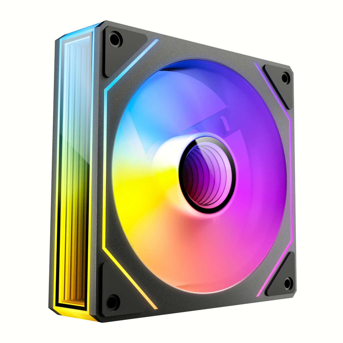 Antec VISION PWM 120mm ARGB Reverse Infinity Mirror Case Fan 3 Pack Black