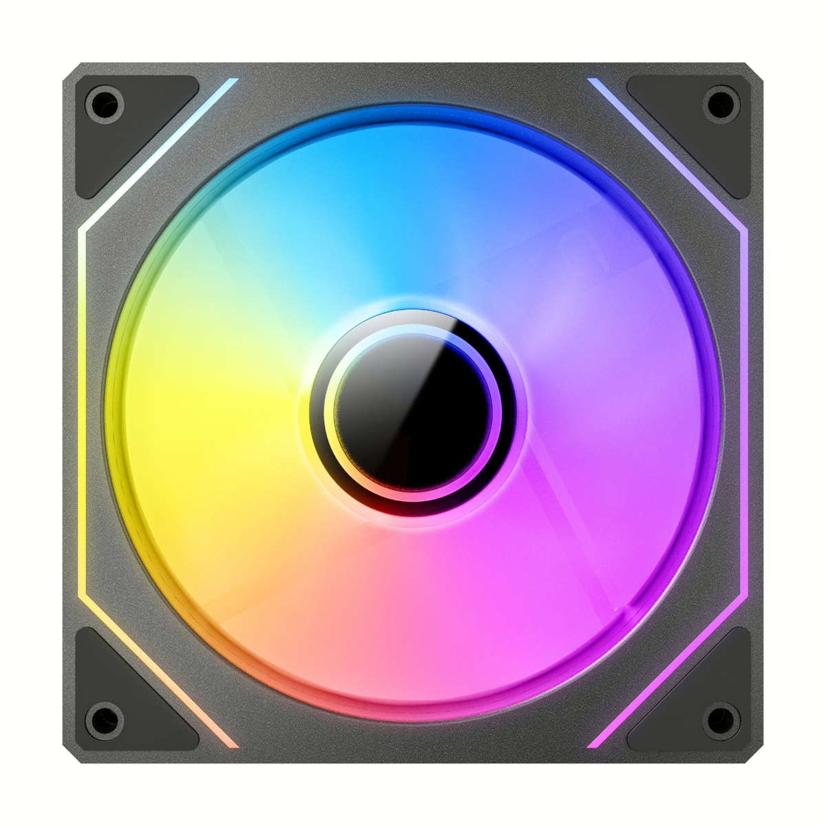 Antec VISION PWM 120mm ARGB Reverse Infinity Mirror Case Fan 3 Pack Black