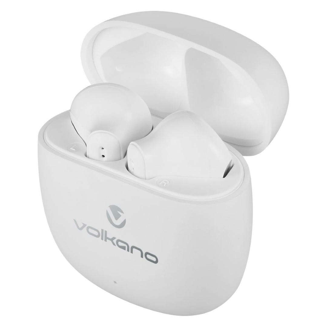 Volkano Sleek Series TWS Bluetooth Earphones - White