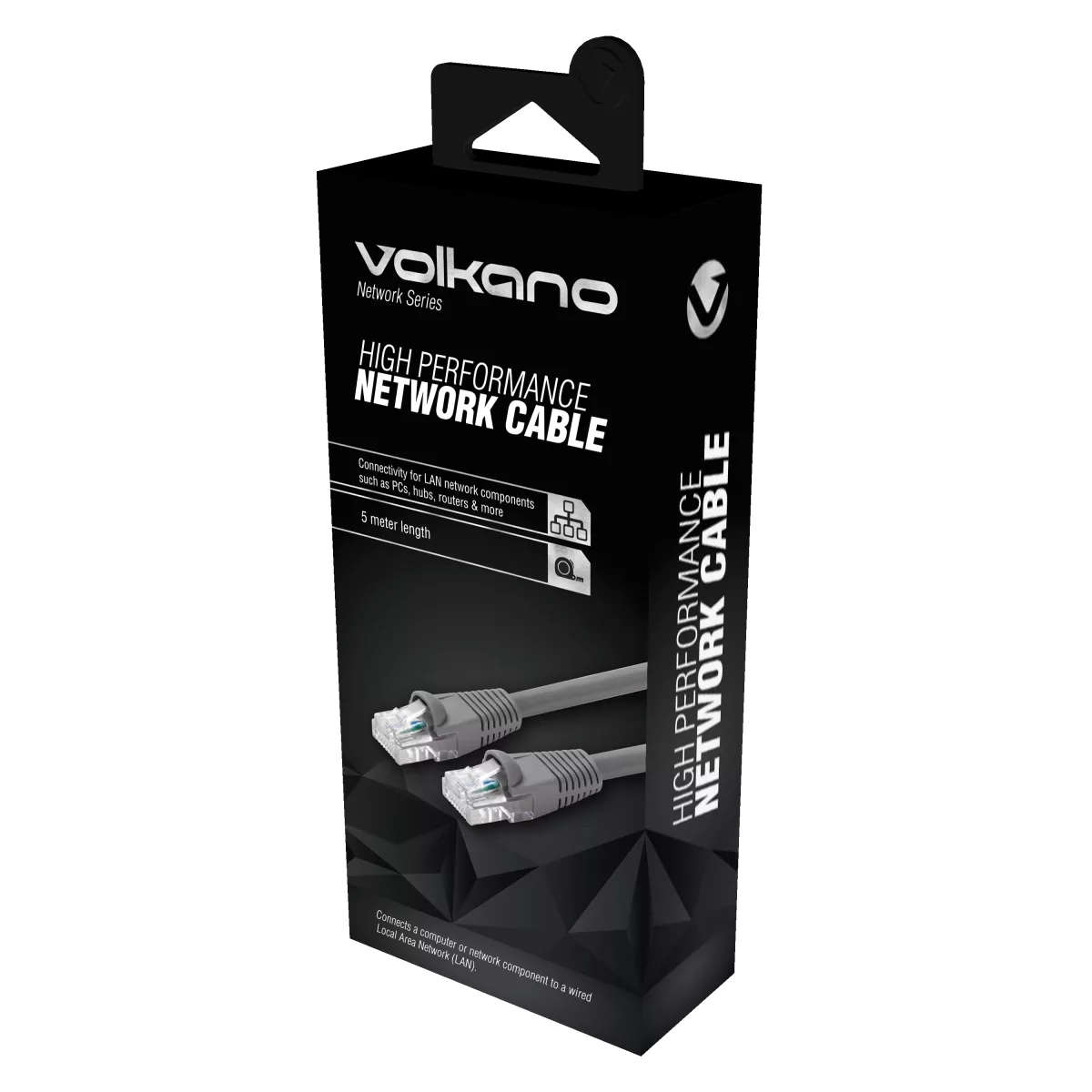 Volkano Network Series 5m CAT5 Network Cable Grey
