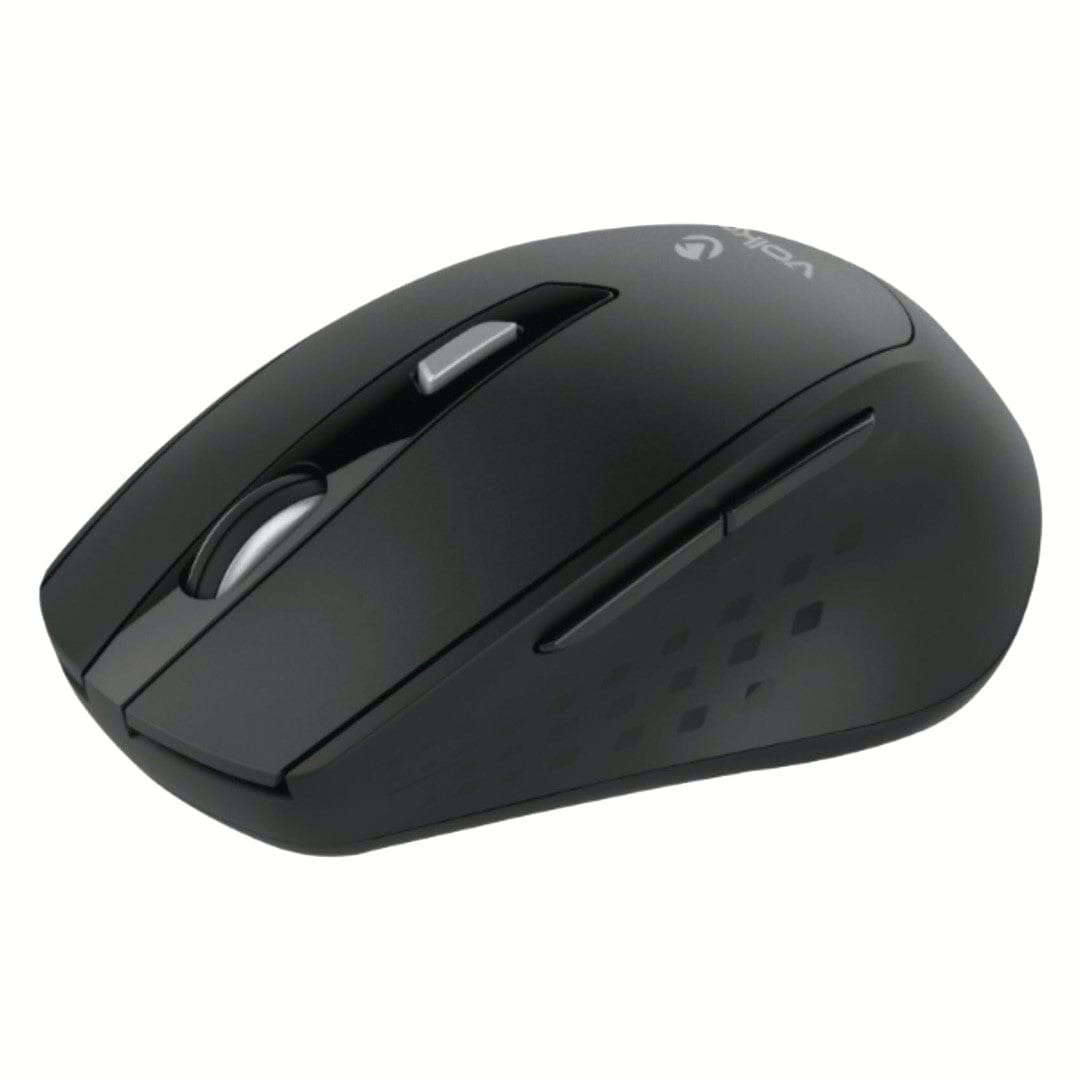 Volkano Chrome Series 2.4GHz Wireless Ergonomic Mouse - Black
