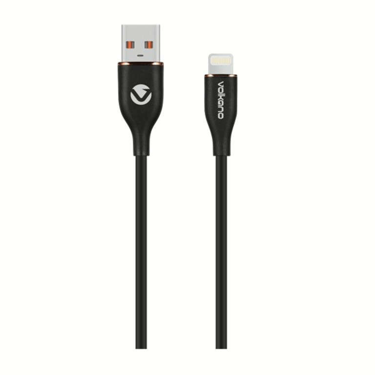 Volkano Flexi Series Type-A to MFI Lightning 27W Cable 2.5m Black
