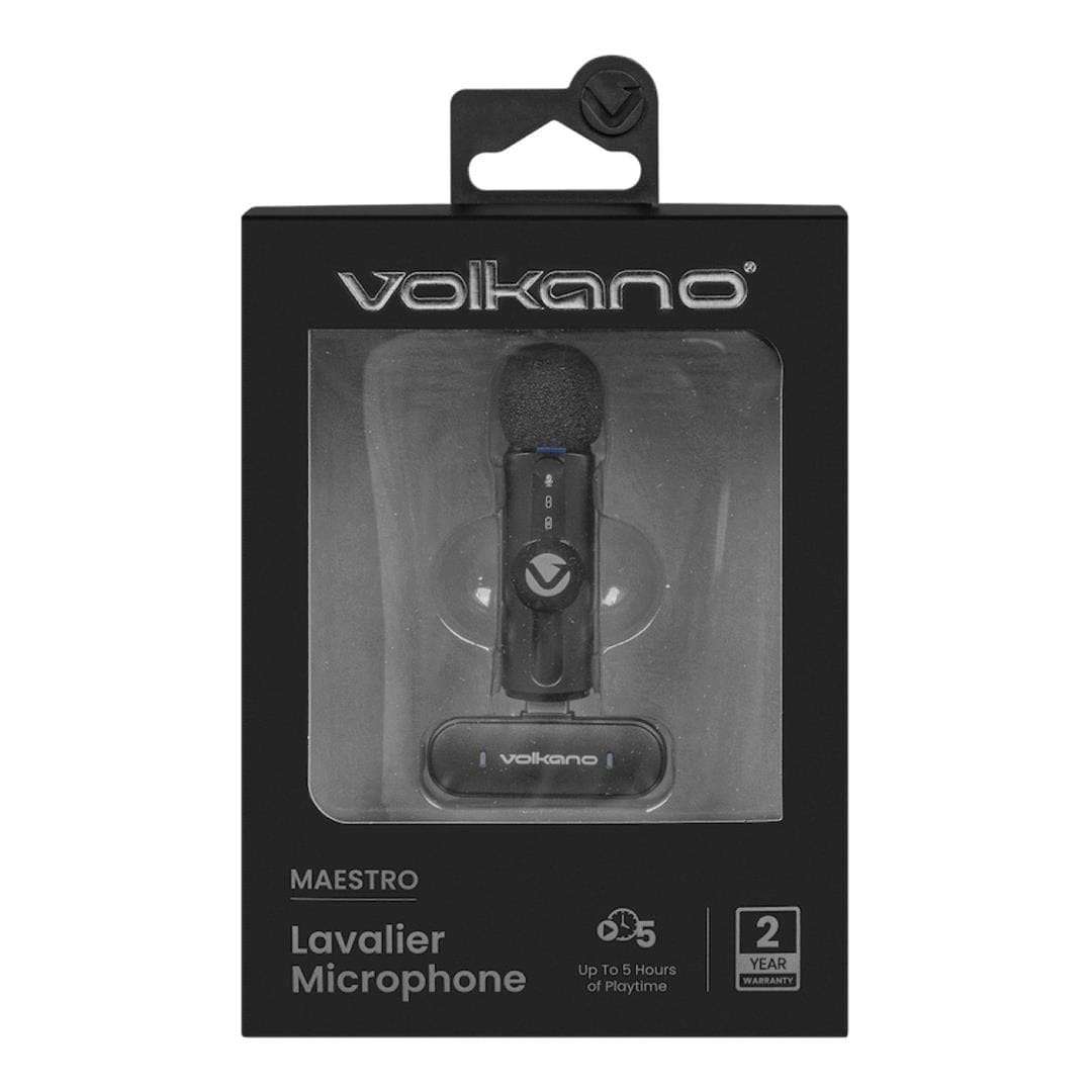 Volkano Maestro Series Lavalier Microphone Black