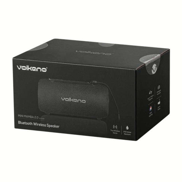 Volkano Mini Mamba 2.0 Series Bluetooth Speaker Black