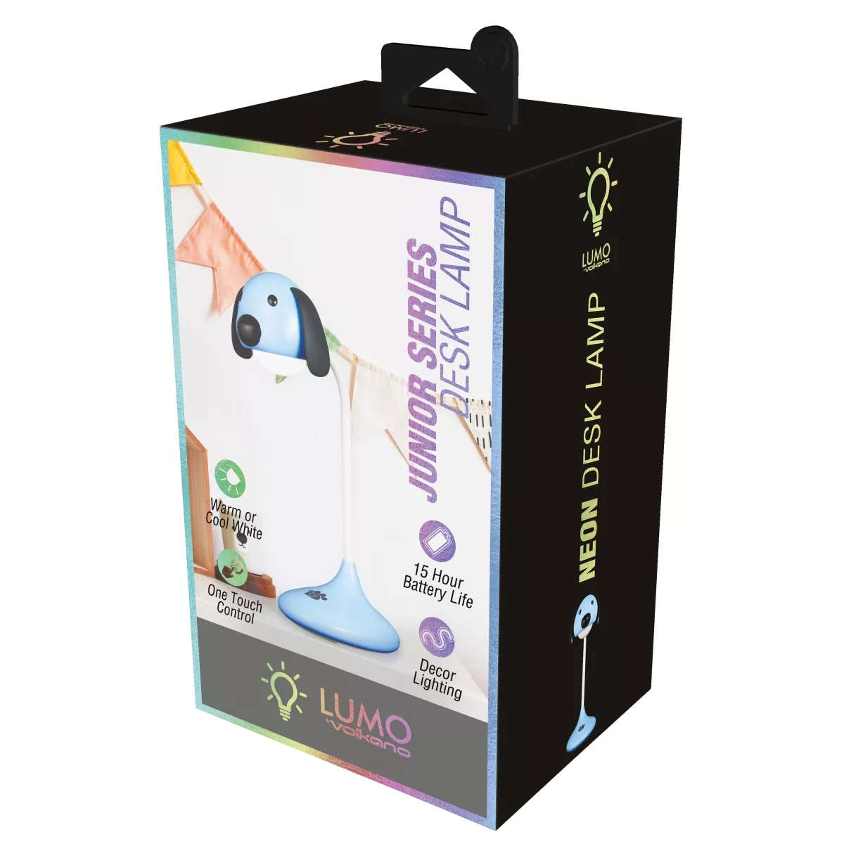 Volkano Lumo Neon Series LED Desk Lamp Blue Dog