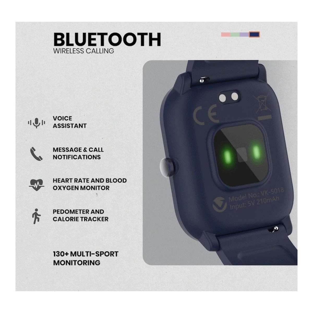 Volkano Vivo Series Kids Smart Watch Dark Blue
