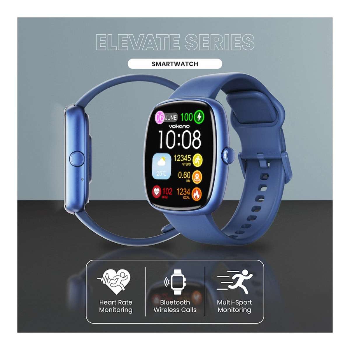 Volkano Elevate Series Smartwatch Blue