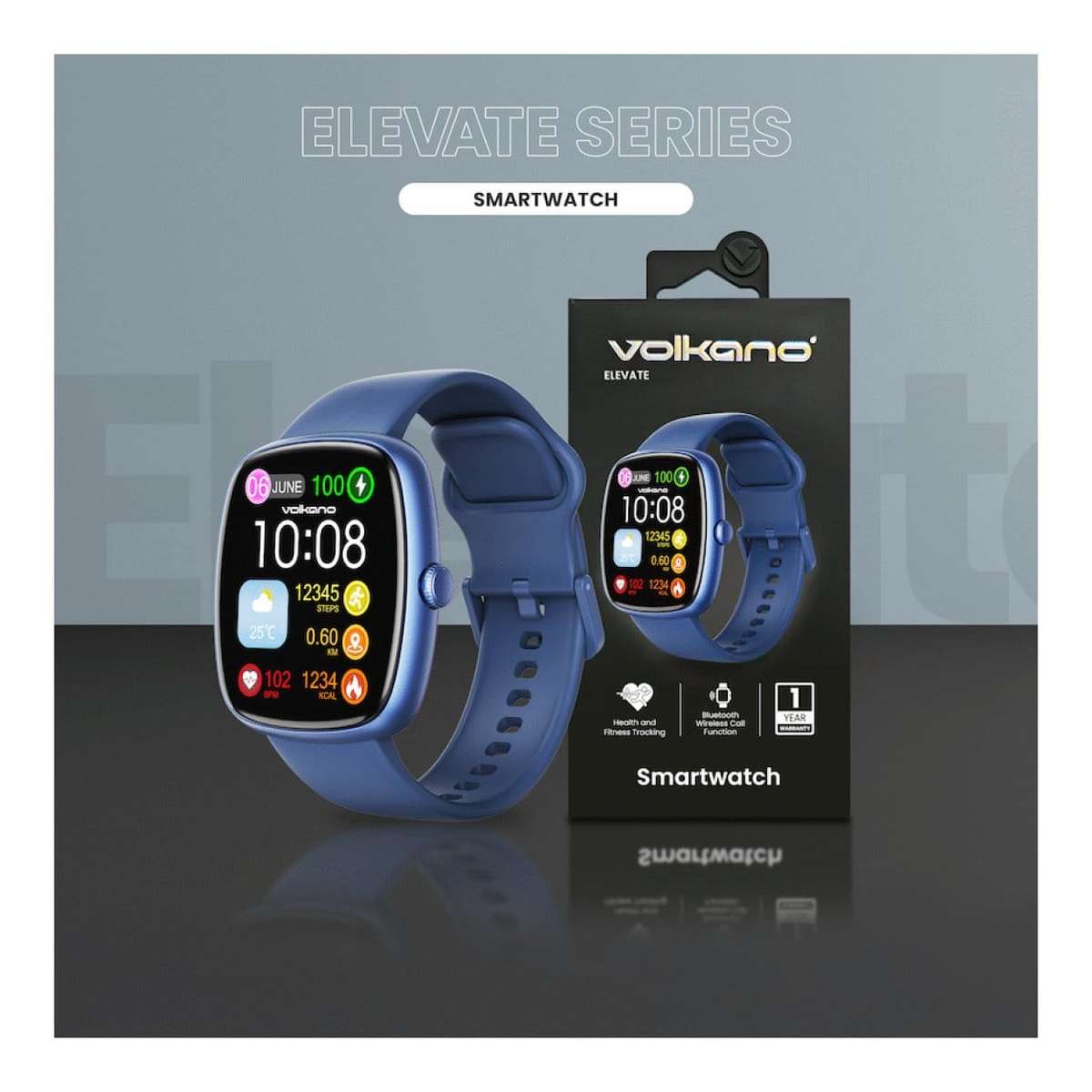 Volkano Elevate Series Smartwatch Blue