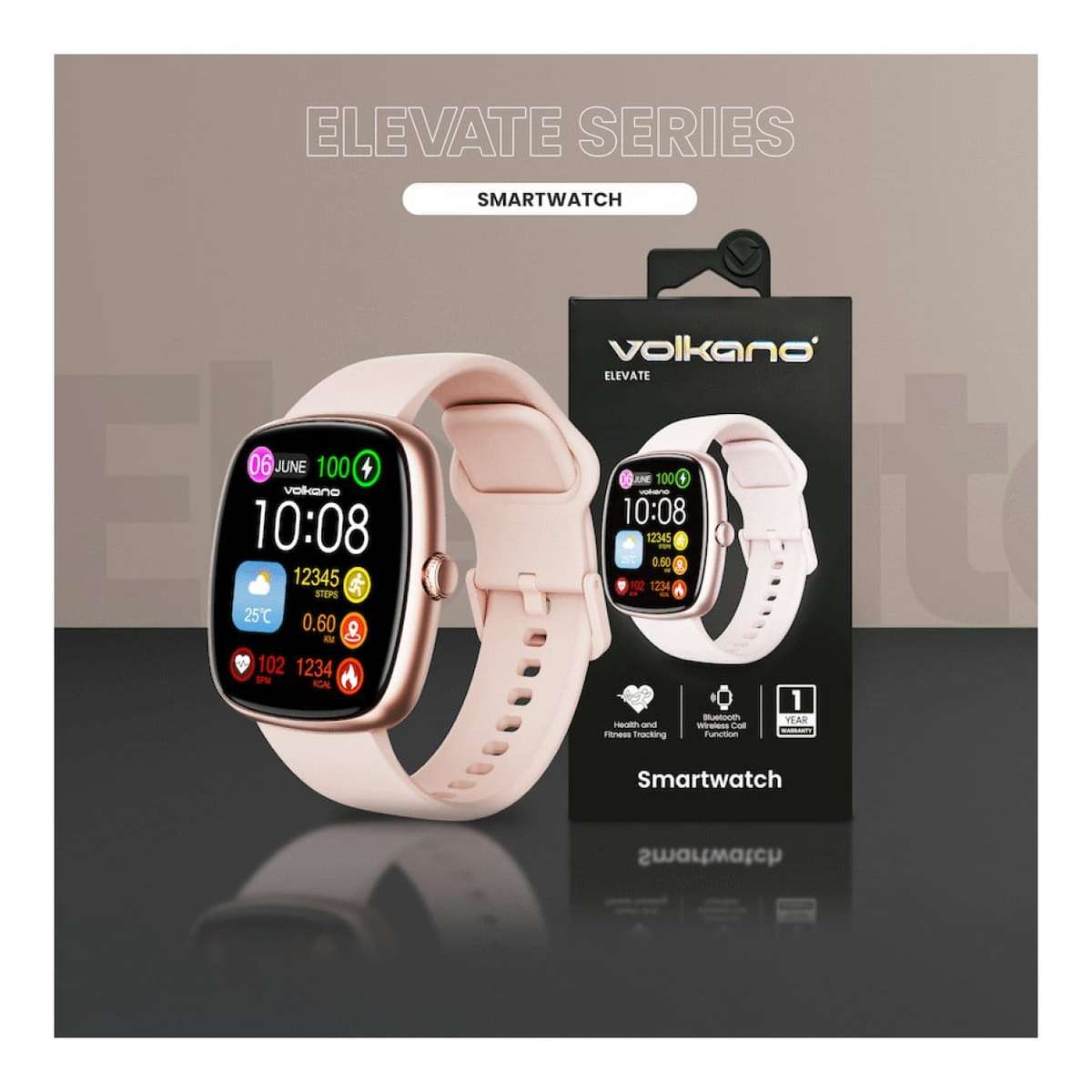 Volkano Elevate Series Smartwatch Gold