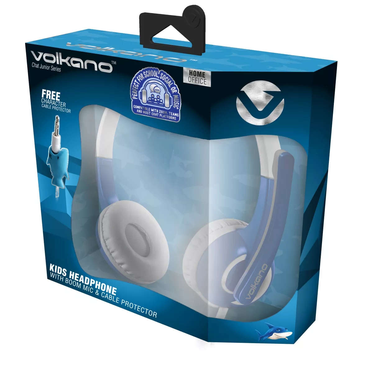 Volkano Chat Junior Series Wired Headset Blue